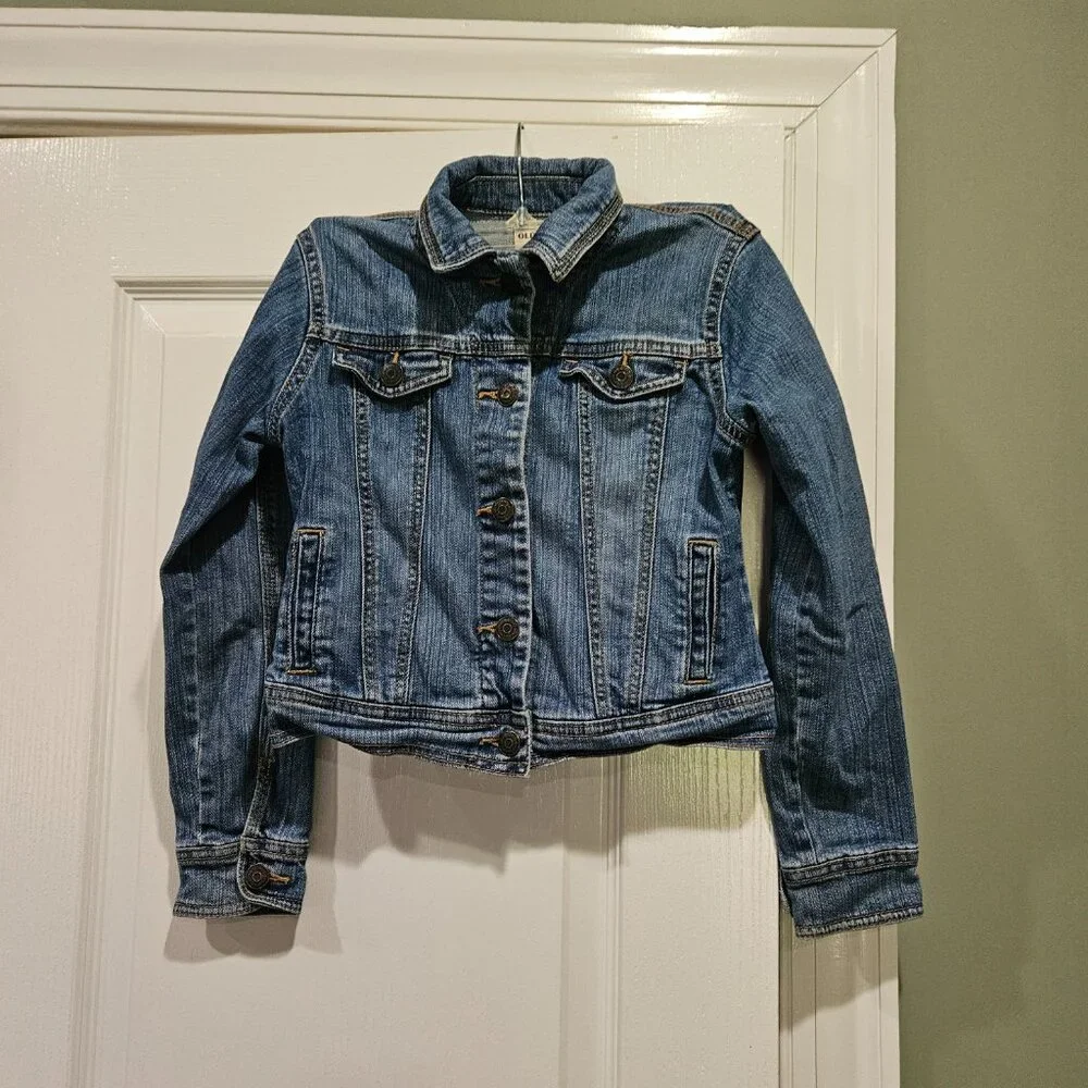 Old Navy Girl's Trucker Denim Jacket Size M